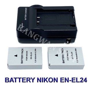 EN-EL24  ENEL24 แบตเตอรี่และแท่นชาร์จสำหรับกล้องนิคอน Battery and Charger For Nikon 1 J5,DL18-50,DL24-85