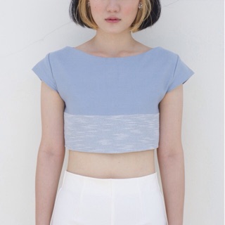 MYLAR - rime ice crop top