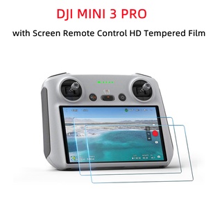 ฟิล์มกระจกนิรภัย HD พร้อมรีโมตคอนโทรล สําหรับ DJI Air 3 Mini 3 Pro Mini 3 Pro