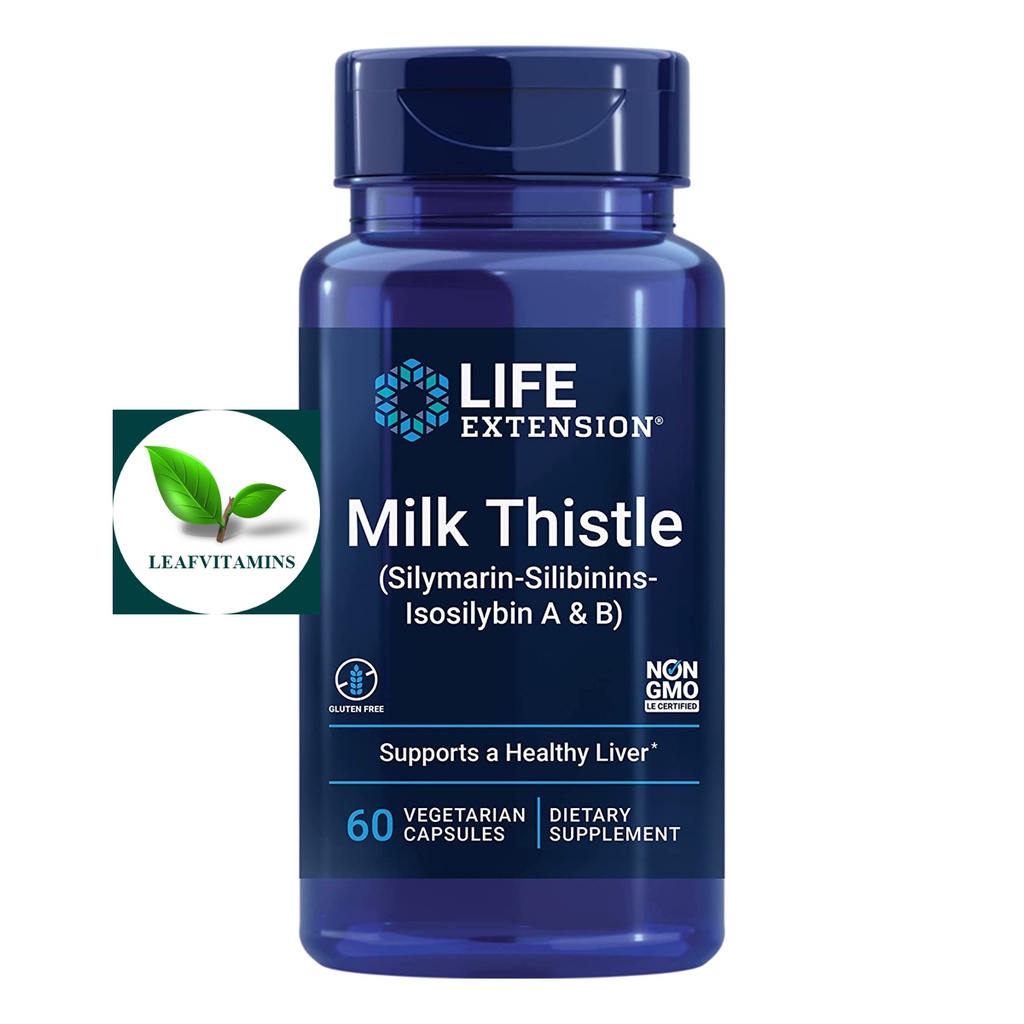 Life Extension Milk Thistle (Silymarin Silibinins Isosilybin A &amp; B) / 60 Vegetarian Capsules