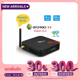 ราคาTX6 4 GB 32 GB Android 9.0 TV Box Allwinner H6 Quad Core USD3.0 Dual Wifi BT4.2 4 K