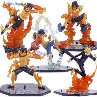 Widefigure ตุ๊กตาฟิกเกอร์ อนิเมะ Zero Fire Fist Luffy Ace ของเล่น ของขวัญ สําหรับเด็ก