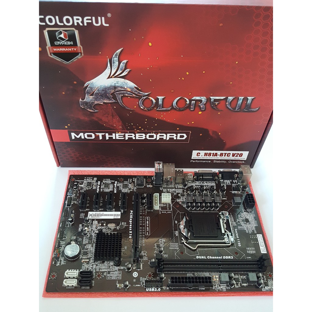 MB  Colorful H81A-BTC V20 - Socket 1150
