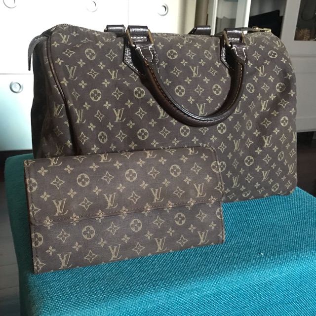 LV Minilin Speedy30 และกระเป๋าตังค์ยาว ครบเซ็ท