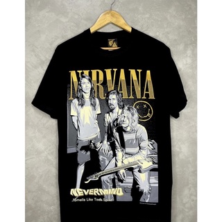 เสื้อวง วินเทจ แขนสั้น มือหนึ่ง แท้ Nirvana 🎸🎤