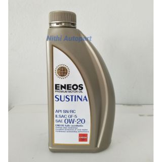 น้ำมันเครื่องสังเคราะห์ Eneos Sustina 0w-20  1 ลิตร