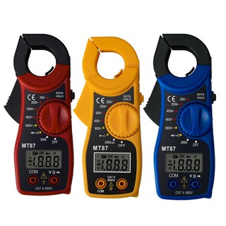 MT87 LCD Digital Clamp Meter Multimeter AC/DC Ammeter Voltmeter Resistance Test NEW