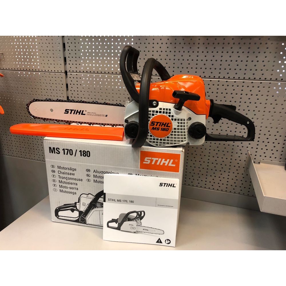 เลื่อยยนต์ STIHL MS180 แท้100% เลื่อยโซ่ เครื่องเลื่อย+บาร์12นิ้ว