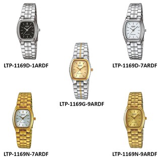 แท้ศูนย์ Casio นาฬิกาข้อมือผู้หญิง สายสแตนเลส สีเงิน รุ่น LTP-1169G LTP-1169 LTP-1169G-9A  / ประกัน 1  ปี