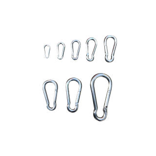 Snap Hook Carabiner ตะขอเกี่ยว พวงกุญแจ - รุ่นชุบZinc (ขนาด 4-12 มม.)