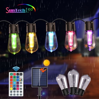 ไฟสตริง string lights S14 Color Changing ไฟตกแต่ง ไฟสวน ไฟประดับกลางแจ้ง USB/Solar