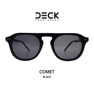 DECK แว่นตากันแดด รุ่น COMET - BLACK ของแท้ ประกันศูนย์ 1ปี