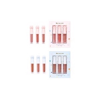 Nee Cara Meow Matte Lip Glaze Set #NC08 : neecara ลิป เซ็ต x 1 ชิ้น   svl