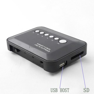 กล่องทีวีเครื่องเล่น Media Player Mini Hd 720 P Hdd Mkv Rm Sd Usb Sdhc Mmc Hdd ปลั๊ก Eu