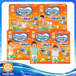 MamyPoko Happypant มามี่โพโคแฮปปี้แพ้นท์ S78,M74,L62,XL54,XXL48