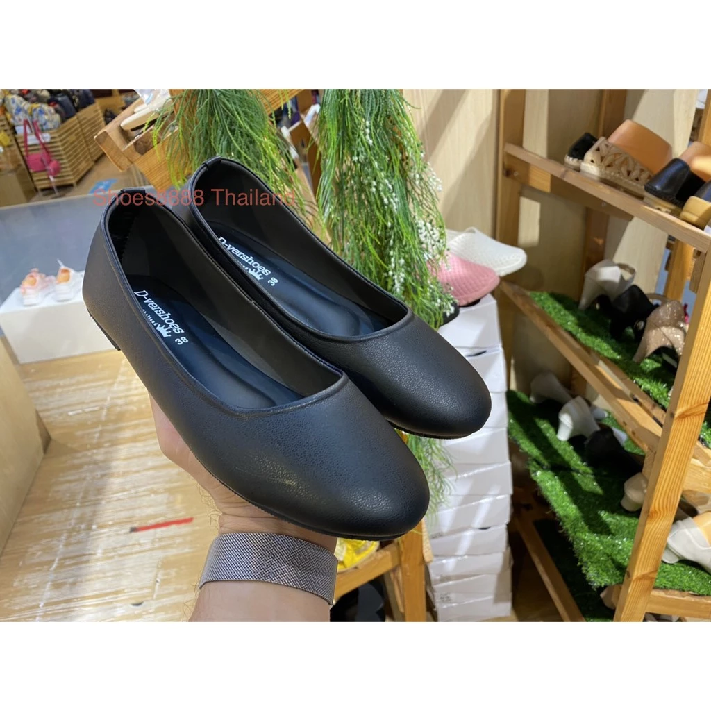 Flash Shoes994 รองเท้าคัทชู หัวมน สีดำ ไซล์ 36-45 ok
