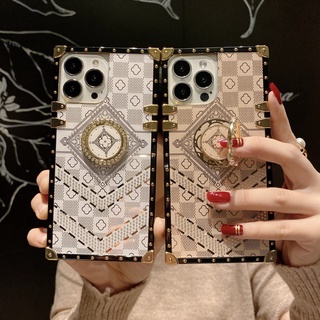 เคสโทรศัพท์มือถือ ทรงสี่เหลี่ยม พร้อมแหวนขาตั้ง สําหรับ Iphone 13 12 11 Pro MAX i11 i12 i13 iPhone13 mini iPhone12 iPhone11