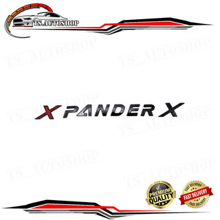 โลโก้ "X PANDER" สูง3.2เซน สีดำเงา Mitsubishi Xpander ขนาด 3.2x34x0.5 จำนวน 1 Set ปี 2018 - 2019 มีบริการเก็บเงินปลายทาง