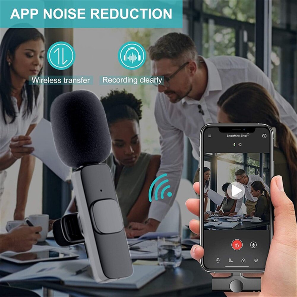 Wireless microphone TCIOSPC Mobile Microphone wireless lavalier ...