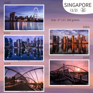 Travel Again Postcard ประเทศสิงค์โปร์ (Singapore Collection) มีทั้งหมด 10 แบบ