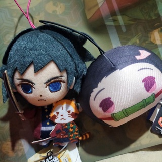 JAPAN ลิขสิทธิ์แท้ ตุ๊กตา พวงกุญแจ โมจิ อนิเมะ ดาบพิฆาตอสูร Demon Slayer Anime push doll Kimetsu No Yaiba เนซึโกะ กิยู