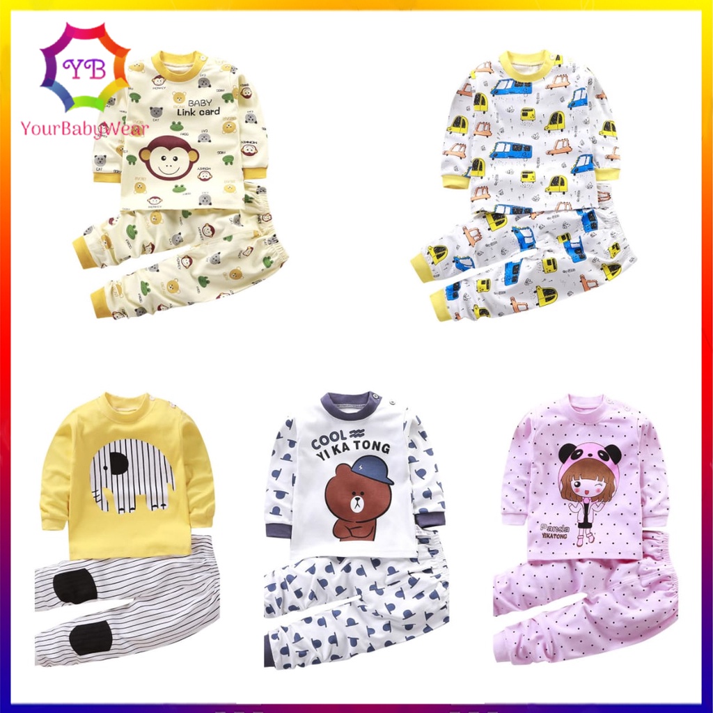 CHILDRENS SLEEPING SET BABY PAJAMA SET LONG SLEEVES 122-612