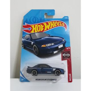 รถเหล็ก Hotwheels NISSAN SKYLINE GT-R(BNR32) สีน้ำเงิน (ib011)