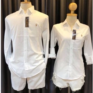 เสื้อเชิ้ตแขนยาว ผ้าOxford ปักม้าเล็กสี ทรงตรงใส่ได้ทั้งชายหญิง สินค้าตรงตามรูป**มีVDOสินค้า**ไม่แน่ใจไซร์ทักสอบถาม
