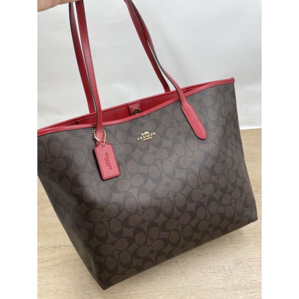 CITY TOTE IN SIGNATURE CANVAS (COACH 5696)