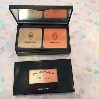 Etude shining powder cheek duo อีทูดี้ ของแท้