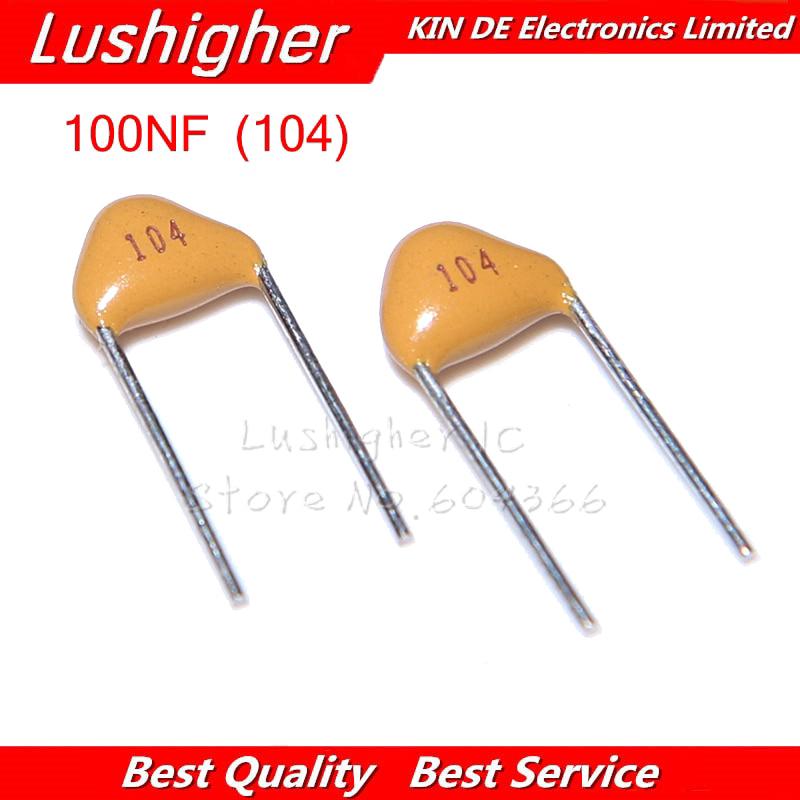 ตัวเก็บประจุเซรามิก 100NF MLCC 0.1UF 10% 5.08 มม. 104 50V MLCC หลายชั้น 0805 100 ชิ้น