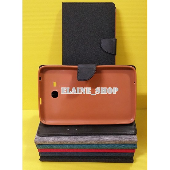 Original Canvas Diary Book Cover สําหรับ SAMSUNG TAB 3 V/T116 & TAB A 7 "2016 T285