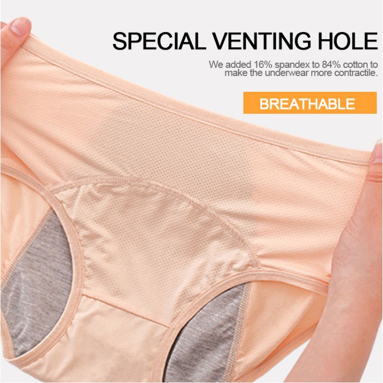 กางเกงในอนามัย P-Guard panty ผ้าเบาโปร่ง ปิดเต็มก้น กางเกงในกันเปื้อน ใส่สบาย ร่วมกับกางเกงชั้นใน สำหรับผู้มีประจำเดือน