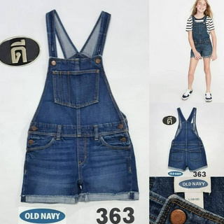 363.เอี๊ยมยีนส์ขาสั้น OLD NAVY KIDS  เอววัดจริง 25 ( ป้าย L )