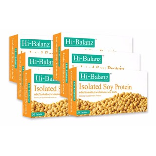 Hi-Balanz Soy Protein สารสกัดฮอร์โมนหญิงเอสโตรเจน จากถั่วเหลือสกัดธรรมชาติ ปรับสมดุลฮอร์โมนเพศหญิง (6 กล่อง)