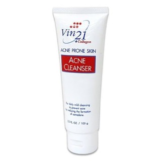 Vin 21 Acne Cleanser - โฟมล้างหน้า ควบคุมความมัน (100 g.)