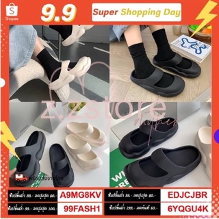 ส่งเร็ว🚚ส่งจาก ไทย【V200】z.zstore แท้ size36-41รองเท้าแตะแบบสวม มีรูระบายอากาศไม่อับเท้าพื้นนิ่มใส่สบายสไตล์เกาหลีสุดฮิต