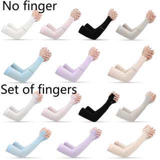 Ice Silk Arm Sleeve Cooling Hand Sock UV Protect Arm Sleeve Half Finger Cuff Ice Sunscreen Sleeves Protection Long Glove