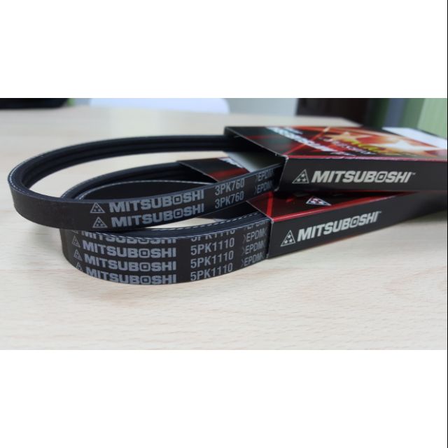 สายพานพัดลมเทอร์โบ Toyota caldina 2.0, 3pk760 & 5pk1110 , Mitsuboshi จากประเทศญี่ปุ่น, คุณภาพของญี่ป