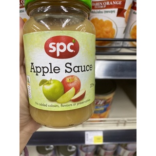 แอปเปิ้ล ซอส ซอสสำหรับราดอาหาร ตรา เอสพีซี 375g. Apple Sauce ( SPC Brand )