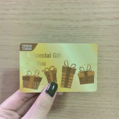 Tesco Lotus บัตรกำนัล  บัตรกิ๊ฟท์การ์ด 500 บาท Gift Voucher Gift Card
