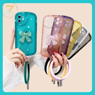 Zymello เคส OPPO A57 2022 4G A15 A16 A12 A5 A74 5G A7 A5S A93 5G A5 2020 A9 2020 F11Pro เคสโทรศัพท์ซิลิโคน 3D น่ารัก (พร้อมสร้อยข้อมือ)