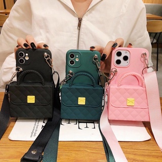 For Xiaomi Redmi 6 6A 7 7A 8 8A 9 9A 9C 10 10A Note7 Note8 Pro Luxury Zipper Zero Wallet Bag Soft TPU Phone Case With Lanyard