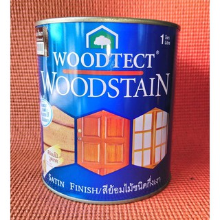 สีย้อมไม้ Woodtect ขนาด 1 ลิตร ชนิดกึ่งเงา