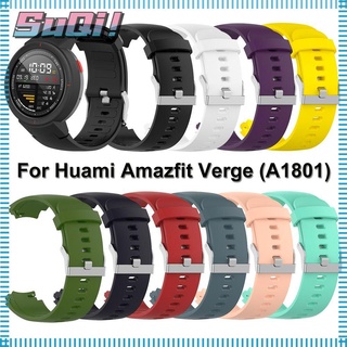 Suqi สายนาฬิกาข้อมือซิลิโคน สําหรับ Huami Amazfit Verge 3