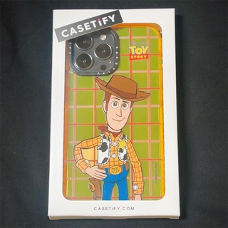 Casetify เคสโทรศัพท์มือถือนิ่ม แบบใส ลาย X Disnep PIXAR TOY STOORY Woody สีเหลือง สําหรับ IPhone 13 Pro MAX Mini 12 Pro MAX Mini 11 Pro MAX XS MAX XR X SE 7 8 Plus