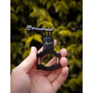 ขายึดแฮนด์อลูมิเนียม ตั้งกล้อง Gopro / DJI หมุนได้ เม้าท์ขาตั้งอลูมิเนียมติดแฮนด์จักรยาน มอเตอร์ไซค์