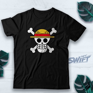 เสื้อยืด ลายธงโจรสลัด One piece BAJU DISTRO