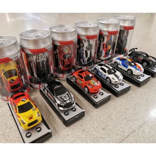 รถขุดรถปราบดินรุ่นของเล่น รถบังคับกระป๋องโค้ก มีไฟหน้า-ไฟท้าย Mini Racing Radio