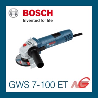 เครื่องเจียรไฟฟ้า 4” BOSCH GWS 7-100 ET Professional 06013885K0 ปรับรอบได้